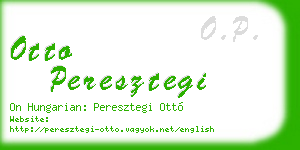 otto peresztegi business card